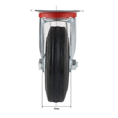 3 " 4 " 5 " 6 " 8 pouces roues de roulement en caoutchouc, roues de roulement en acier OEM ODM
