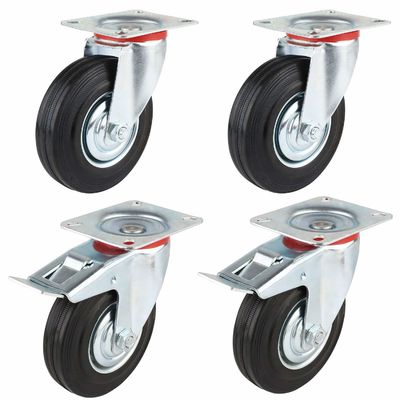 3 " 4 " 5 " 6 " 8 pouces roues de roulement en caoutchouc, roues de roulement en acier OEM ODM