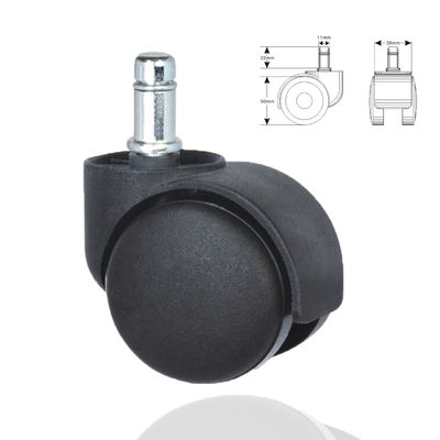 50 mm, rouleaux de plaque noire, nylon, meubles à double son, rouleaux de rouleaux universels