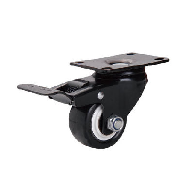 Les rouleaux de rouleaux de meubles universels en PP PU PVC sont noirs