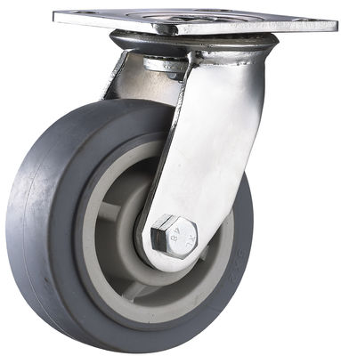 4" 5" 6" 8" roues de mousse de chariot roulettes en caoutchouc thermoplastique résistant à l'usure