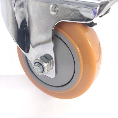 Les roulettes pivotantes moyennes, les roulettes industrielles rigides en polyuréthane