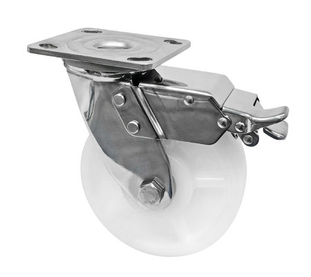 Les roues de roulement en acier inoxydable blanche de type PA 304 sont très lourdes.