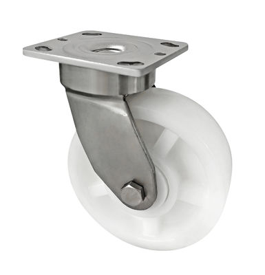 Les roues de roulement en acier inoxydable blanche de type PA 304 sont très lourdes.